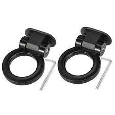 2 Black Ring Shape Car Tow