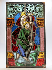 Vetrata al piombo S. Cristoforo