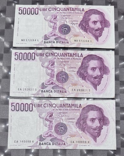 Lotto banconote da - di, 3