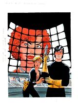 ALESSANDRINI - Tavola originale Zona X - La stirpe di Elan copertina n.35