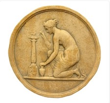 Bassorilievo musa terracotta - bassorilievo,