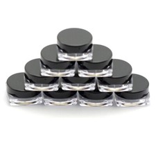 100x 3g vaso trucco cosmetico contenitore campione bottiglia crema viso balsamo labbra latta