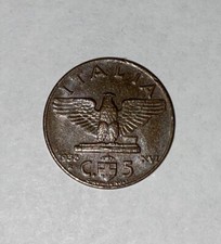 Italia moneta Regno del 1938 5