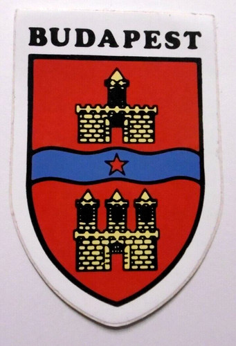Adesivo souvenir budapest - adesivo,