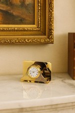 Orologio da Tavolo Vintage Dorato - Fermacarte & Portabigliettiniietti