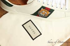 Gucci Ace White Leather Tiger
