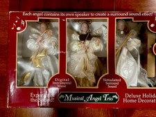 Vintage Musical Angel Trio Digital Surround Sound 9 canti controllo volume bellissimo