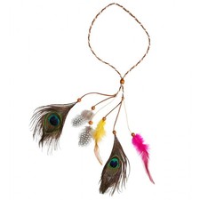 Fascia per testa con piume