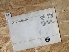 BMW 3.0 CS / 3.0 CSi - SUPPLEMENTO MANUALE USO E MANUTENZIONE - ORIGINALE