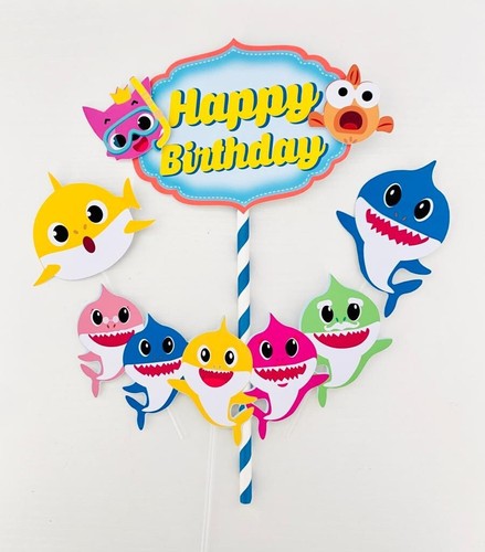 Cake topper squalo - , bambino