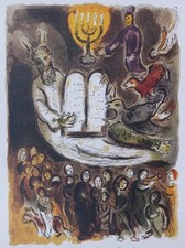 Marc CHAGALL : Moïse et les