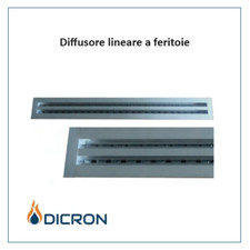 Linear diffuser with sliding
