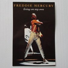 Freddie Mercury ' Living On My Own ' 1993 Parlophone Promo Postcard (Queen)