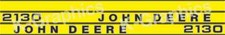 Set decalcomanie adesive strisce cofano trattore John Deere 2130