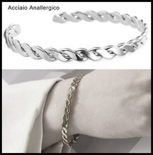 Bracciale acciaio anallergico - acciaio,