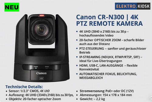 Canon n300 ptz - cr-n300, (bk)