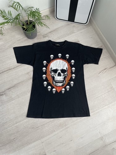Shirt vintage fiamma teschio - t-shirt,