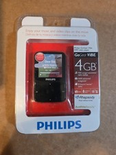 Philips GoGear Vibe 4GB Lettore MP3 Musica/Video Nero Nuovo Sigillato