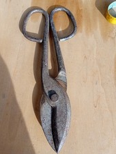 FORBICE ANTICA IN FERRO TAGLIA LAMIERA FERRO LATTONIERE VINTAGE 30 Cm