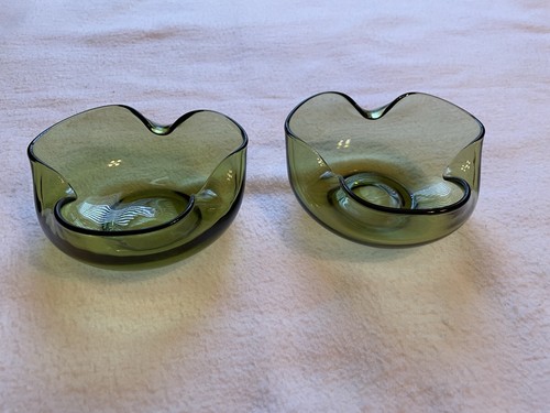Ciotole verdi vintage per dip - ciotole,