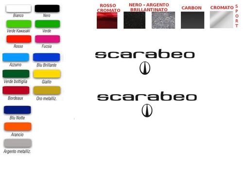 Adesivi scritta scarabeo - scritta,