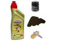 KIT/TAGLIANDO LIBERTY 125/150 Castrol 10W40 FILTRO OLIO ARIA CANDELA ORIGINALE