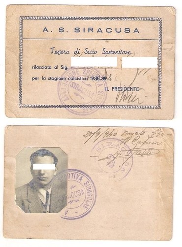 Calcio siracusa card - calcio, a.s.