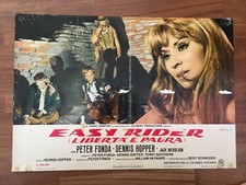 S19,FOTOBUSTA,EASY RIDER MOTO ,NICHOLSON FONDA HOPPER HIPPY DRUG. 1 EDIZ.1969