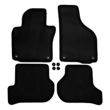 Pro Tappetini Per VW Golf 5 2003-2008 4-Pcs Nero Su Misura In Velluto Nero Pro