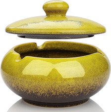 Posacenere Ceramica Da Esterno Antivento Portacenere Chiuso Con Coperchio Posace