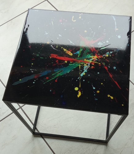 Tavolino design decorato - , in