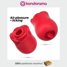 Stimolatore femminile per donna succhia clitoride in silicone con lingua licking