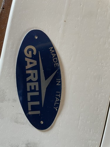 Garelli fregio motore - garelli, scritta
