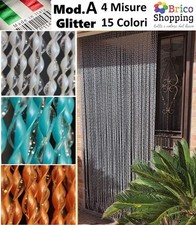 Tenda Moschiera Zanzariera a Fili In PVC per Esterno Porta Balcone Mod.A Glitter