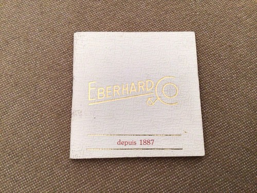 Libretto booklet eberhard - booklet,