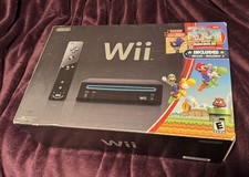 Nintendo Wii Black Console Box