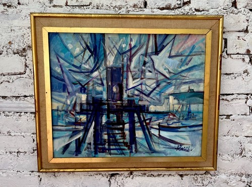 Rare huile sur - sur, toile