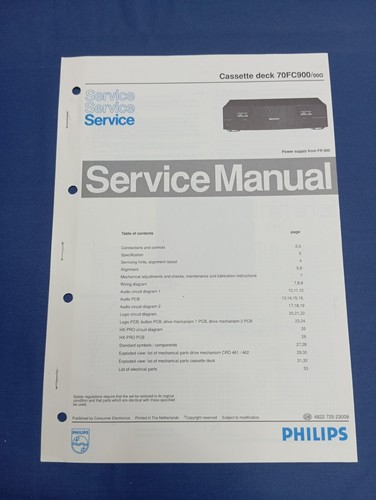 Cassette deck philips - deck,