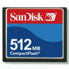 Scheda di memoria SanDisk 512MB CompactFlash 512M scheda CF SDCFB-512 originale