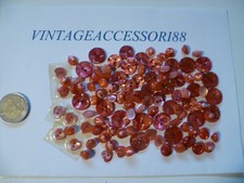 LOTTO 110 BOTTONI VERA MADREPERLA ROSSO CORALLO VINTAGE ANNI 80 LINEATO 14 / 24