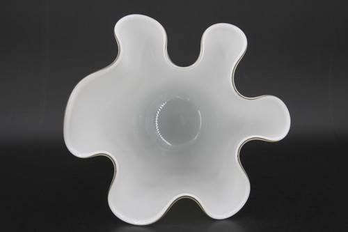 Vaso fazzoletto murano bianco - fazzoletto,