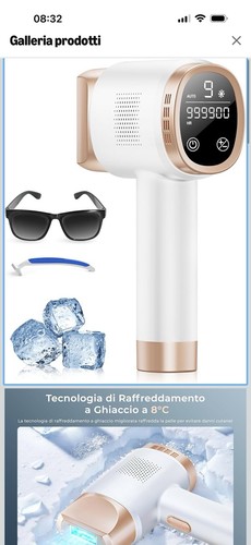 Epilatore luce pulsata con - epilatore,