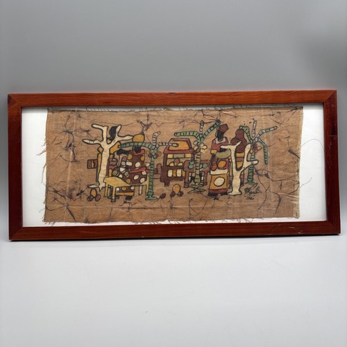 Quadro tessuto batik africano