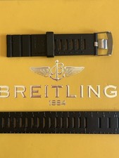 NOS Breitling Original Rubber Straps with the Morse Code on it