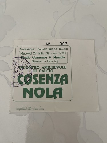 Cosenza nola biglietto - cosenza-nola, biglietto/ticket