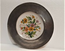 Piatto da parete in Peltro & Ceramica decorato a mano - COSI / TABELLINI