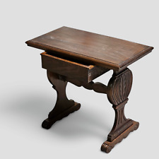 Antico TAVOLINO Tavolinetto in Legno da appoggio stile Barocco Italia Epoca '900