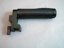 Wooden Camera maniglia superiore pelle nera  attacco  nato  rail + hot shoe