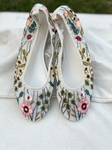 Zara ballerine rete - a, ricamate