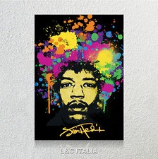 Jimi Hendrix II QUADRO MODERNO QUADRI TELA ARREDAMENTO CASA POP ART MUSICA ROCK